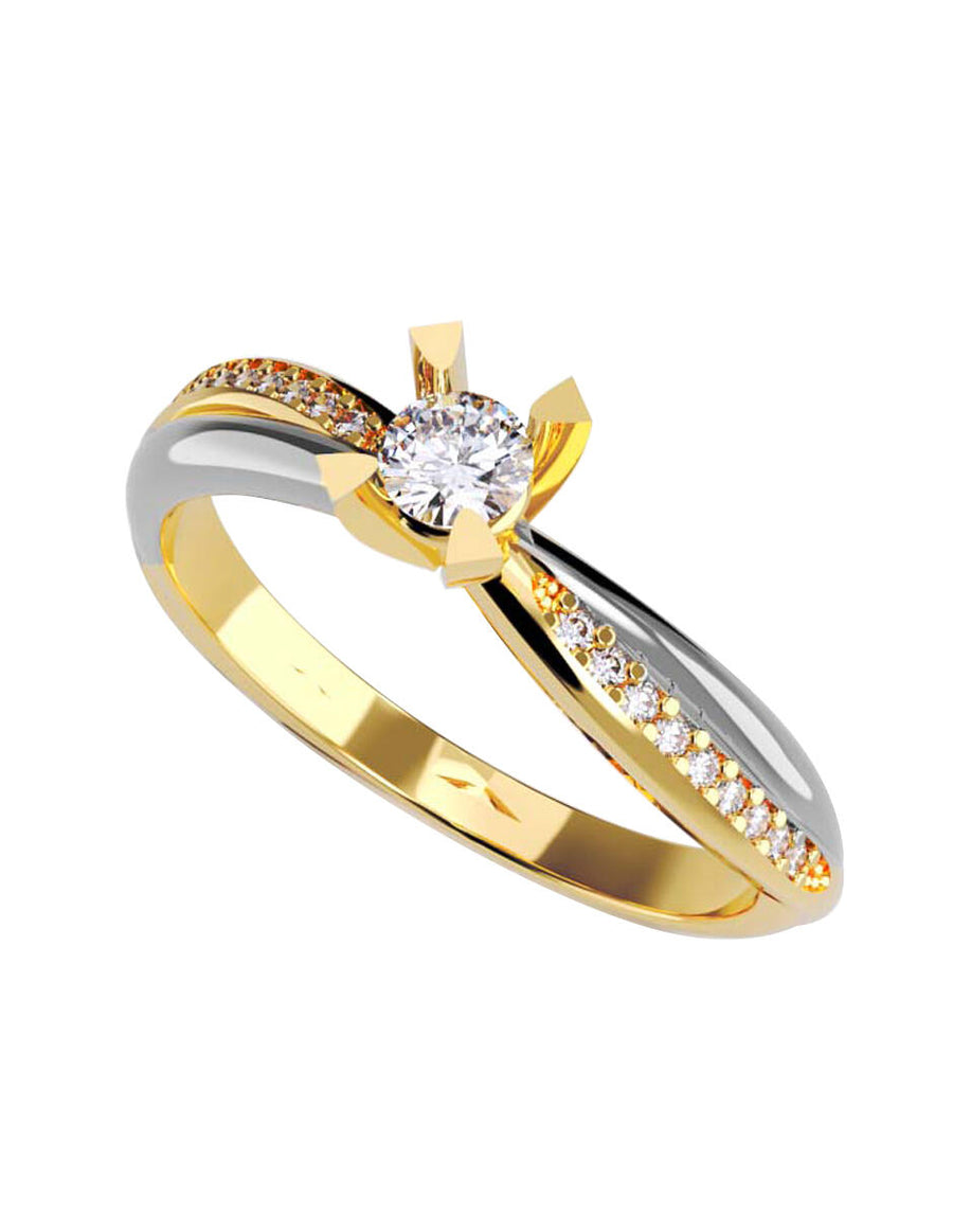 ANILLO DE ORO CON CIRCONIA