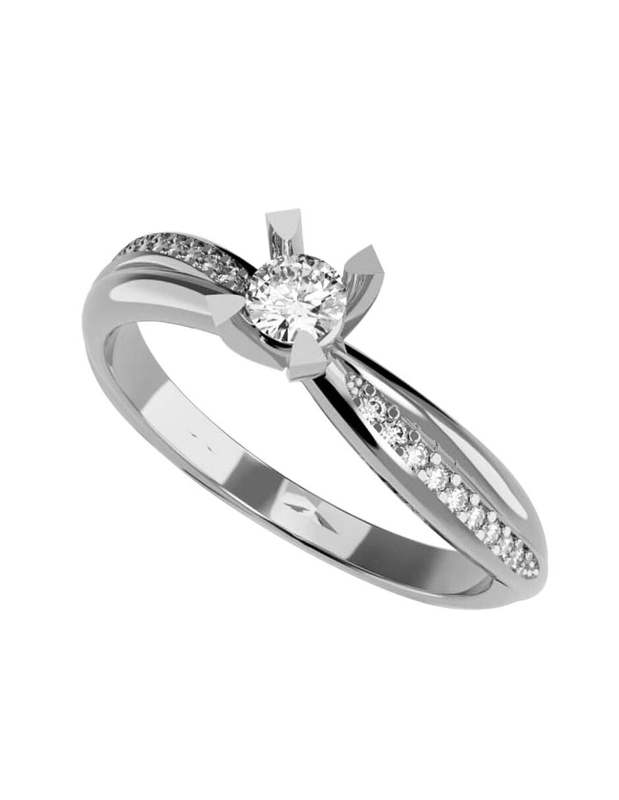 ANILLO DE ORO CON CIRCONIA