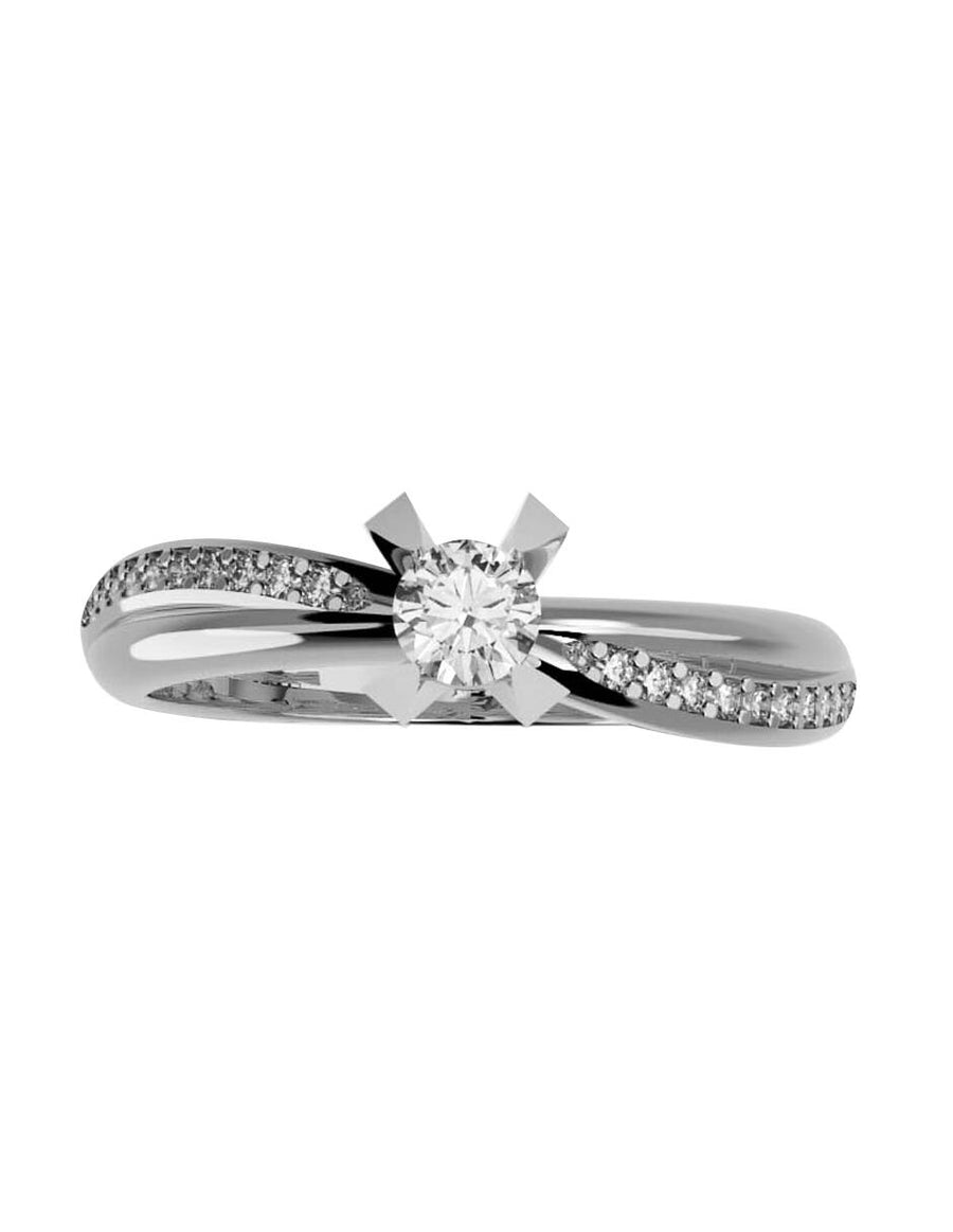 ANILLO DE ORO CON CIRCONIA