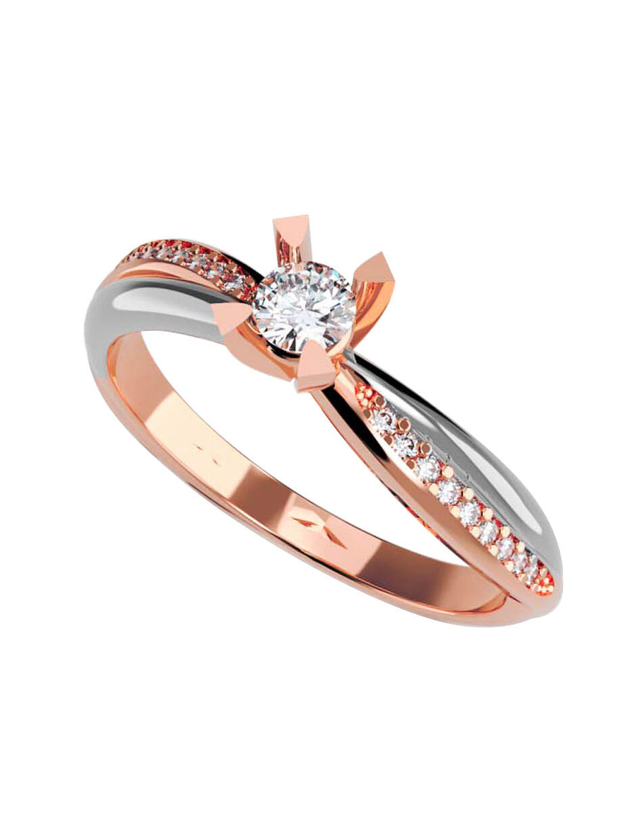 ANILLO DE ORO CON CIRCONIA