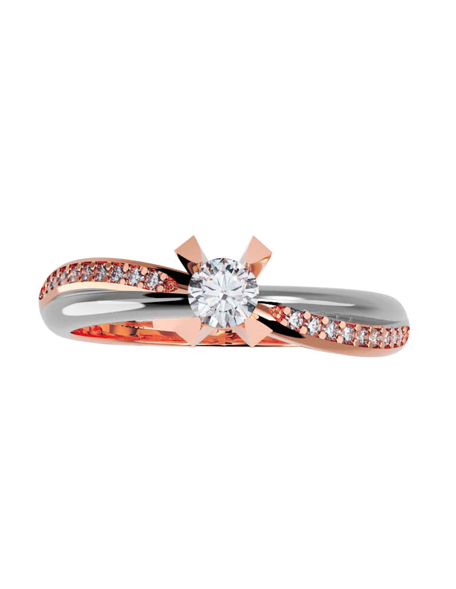 ANILLO DE ORO CON CIRCONIA