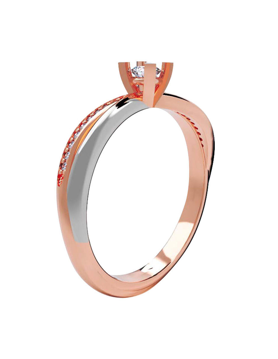 ANILLO DE ORO CON CIRCONIA