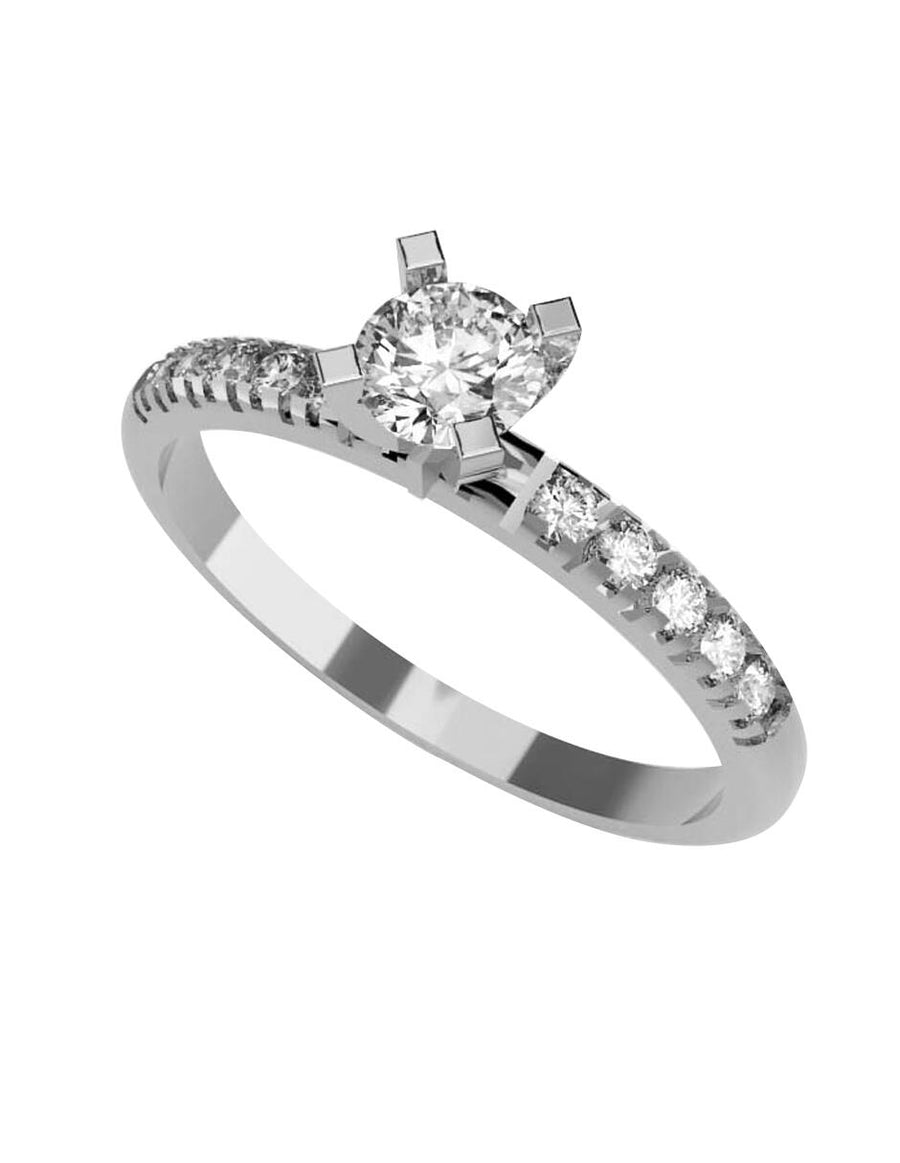 ANILLO DE ORO CON CIRCONIA