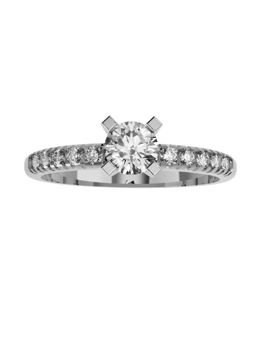 ANILLO DE ORO CON CIRCONIA