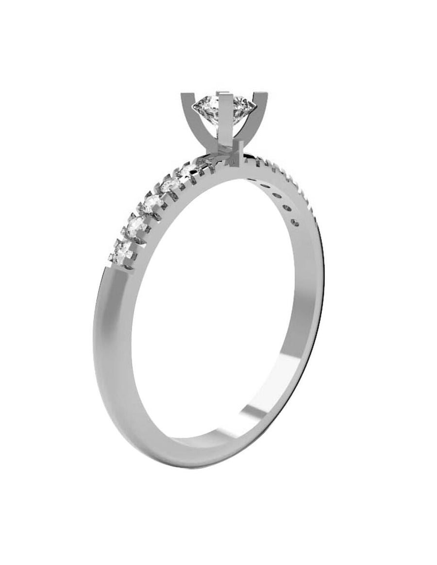 ANILLO DE ORO CON CIRCONIA