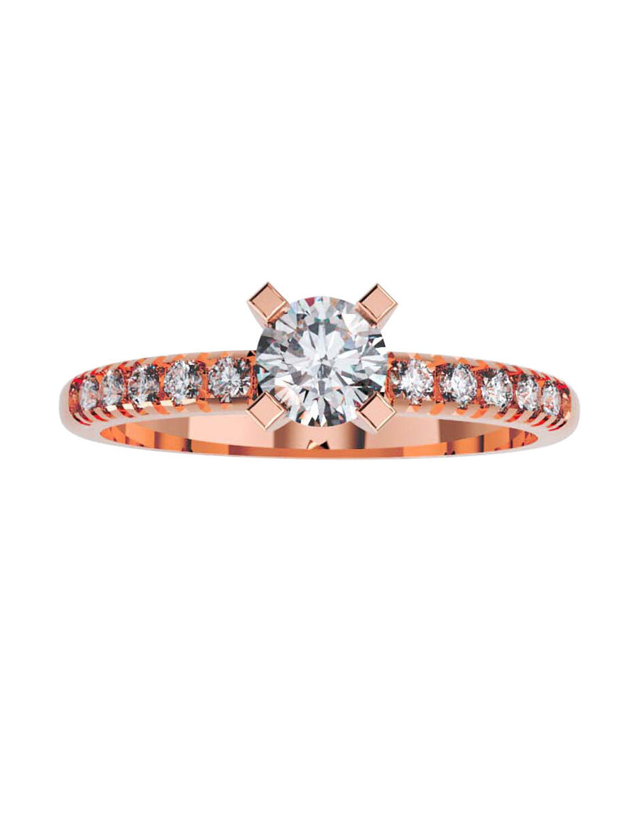 ANILLO DE ORO CON CIRCONIA