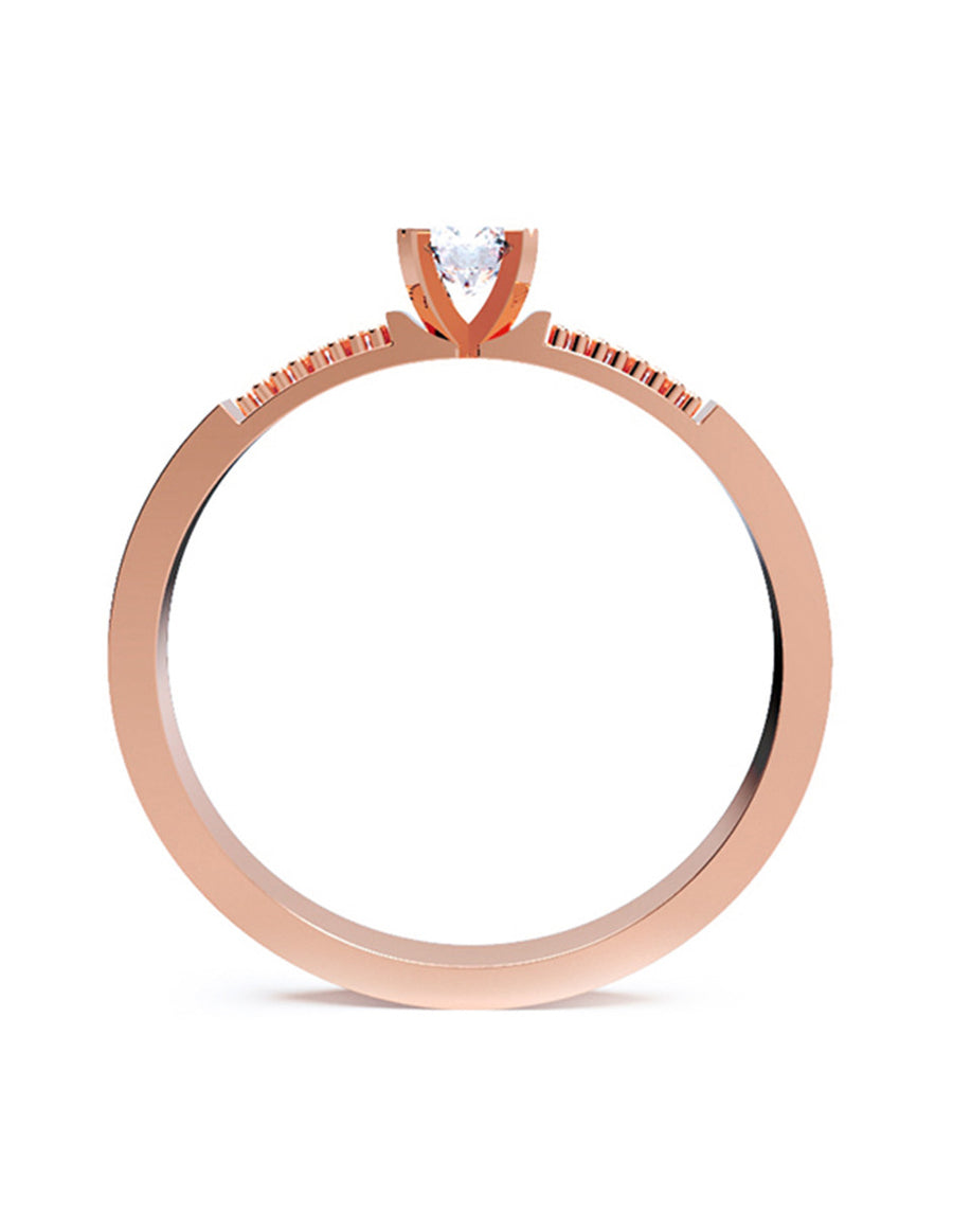 ANILLO DE ORO CON CIRCONIA