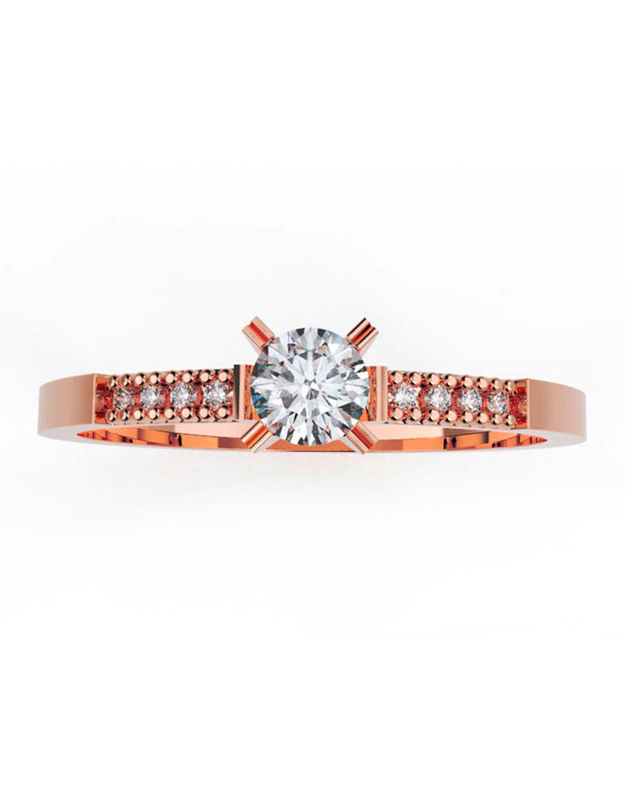 ANILLO DE ORO CON CIRCONIA