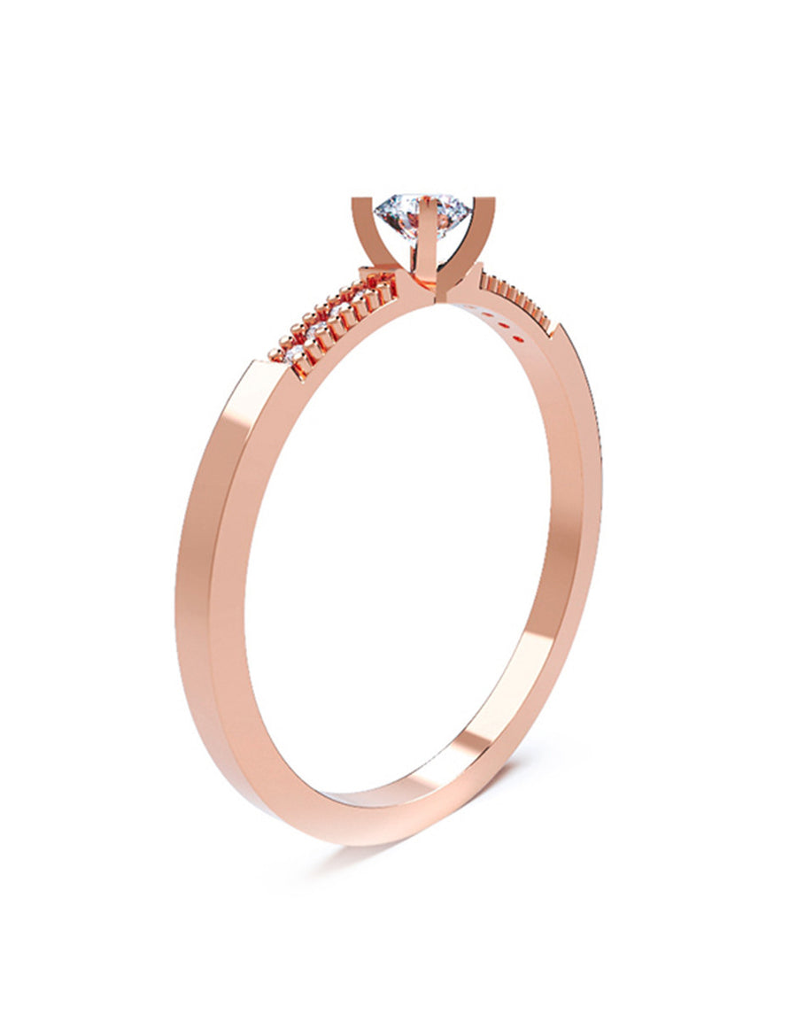 ANILLO DE ORO CON CIRCONIA