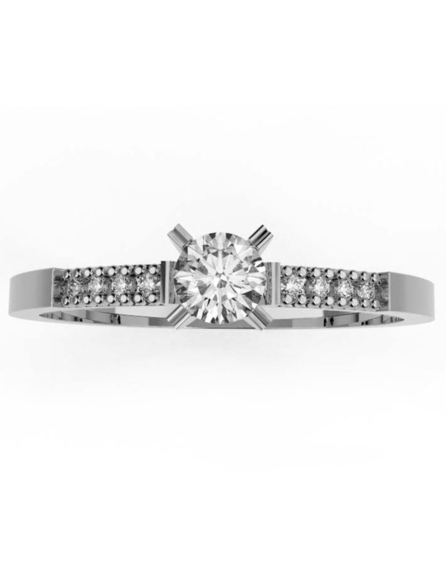 ANILLO DE ORO CON CIRCONIA