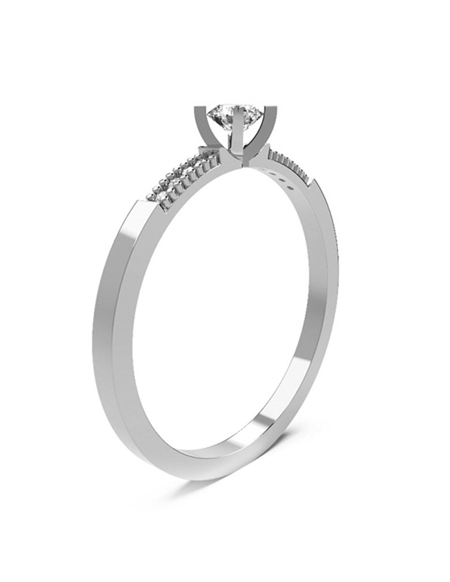 ANILLO DE ORO CON CIRCONIA