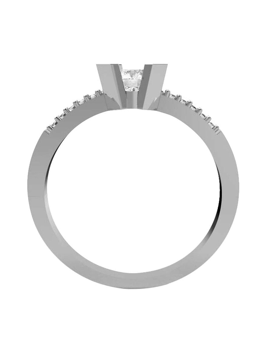 ANILLO DE ORO CON CIRCONIA