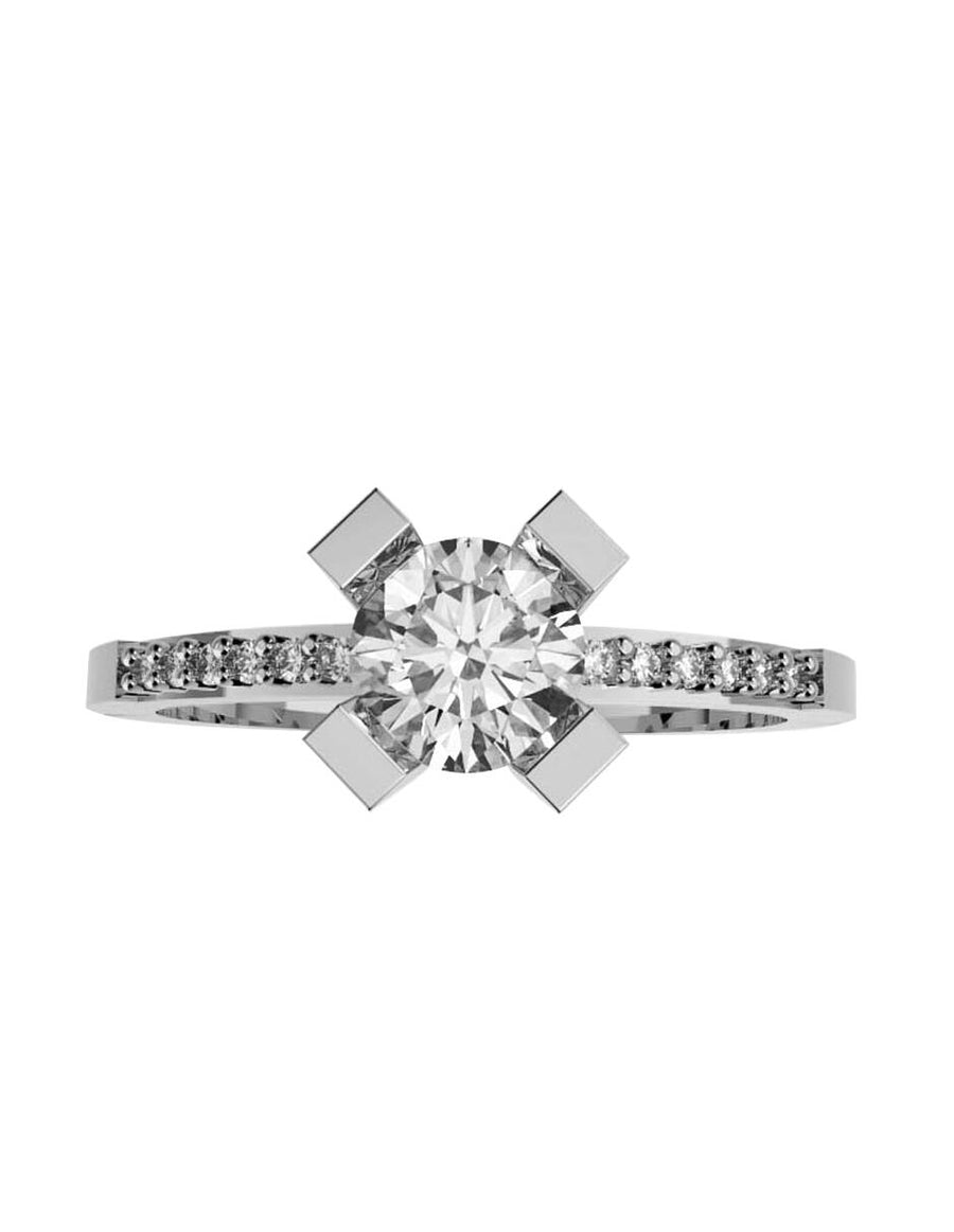 ANILLO DE ORO CON CIRCONIA