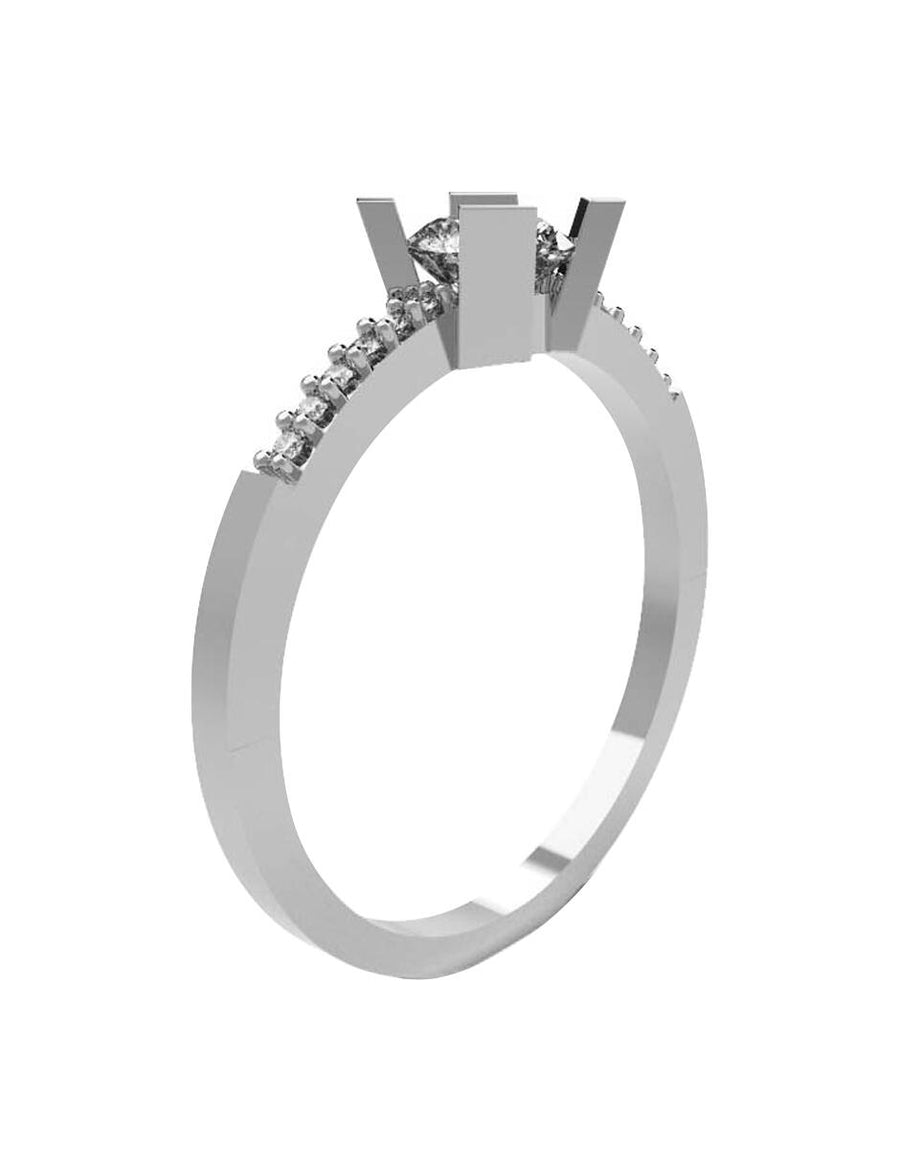 ANILLO DE ORO CON CIRCONIA