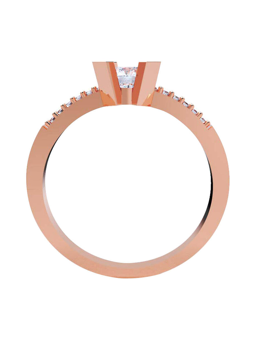 ANILLO DE ORO CON CIRCONIA