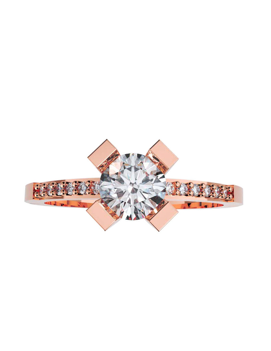 ANILLO DE ORO CON CIRCONIA