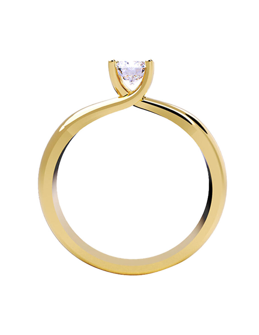 ANILLO DE ORO CON CIRCONIA