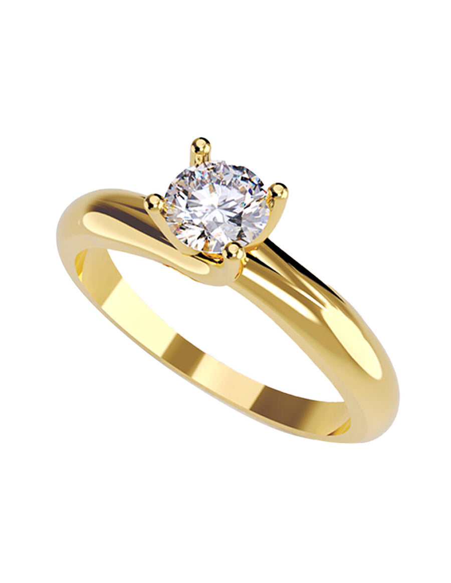ANILLO DE ORO CON CIRCONIA