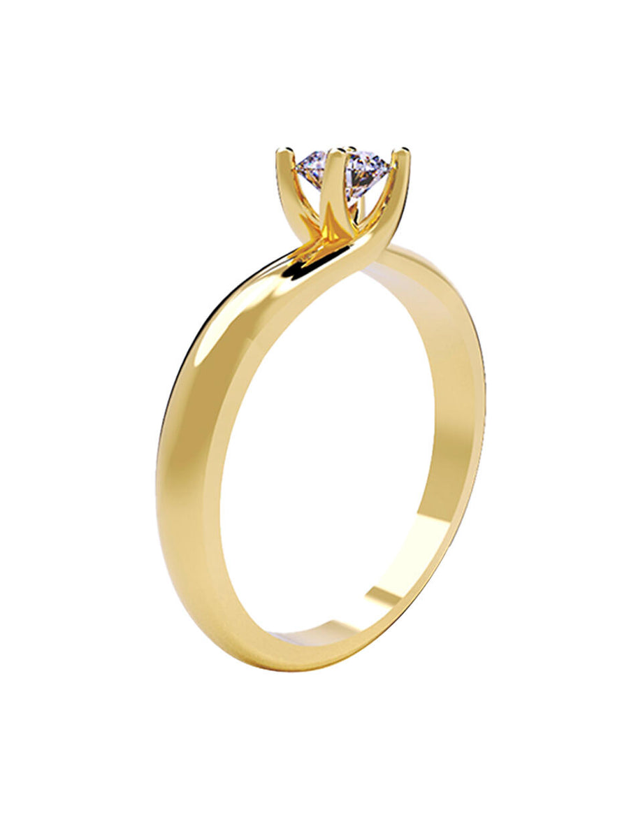 ANILLO DE ORO CON CIRCONIA