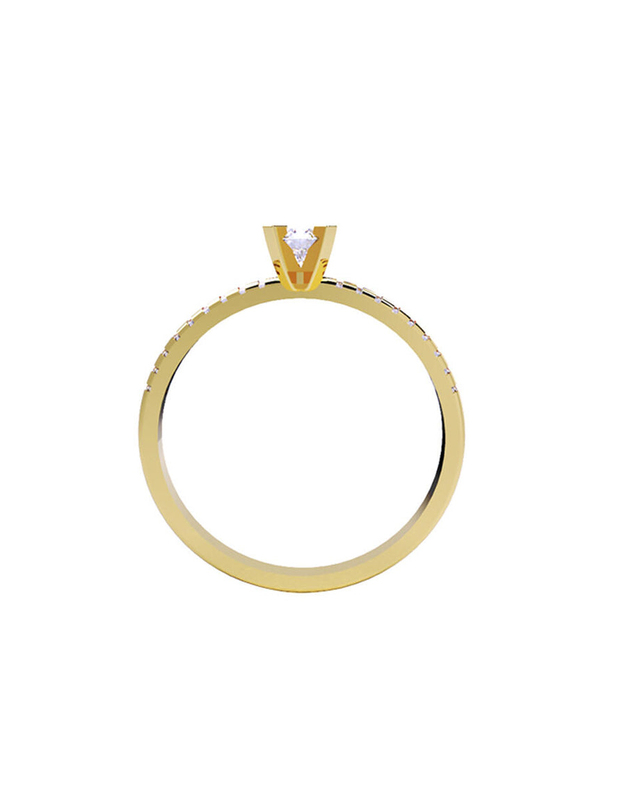 ANILLO DE ORO CON CIRCONIA
