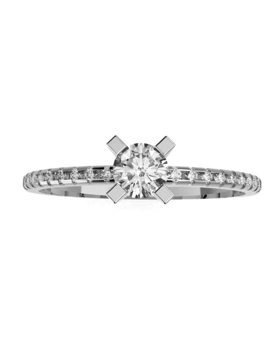 ANILLO DE ORO CON CIRCONIA