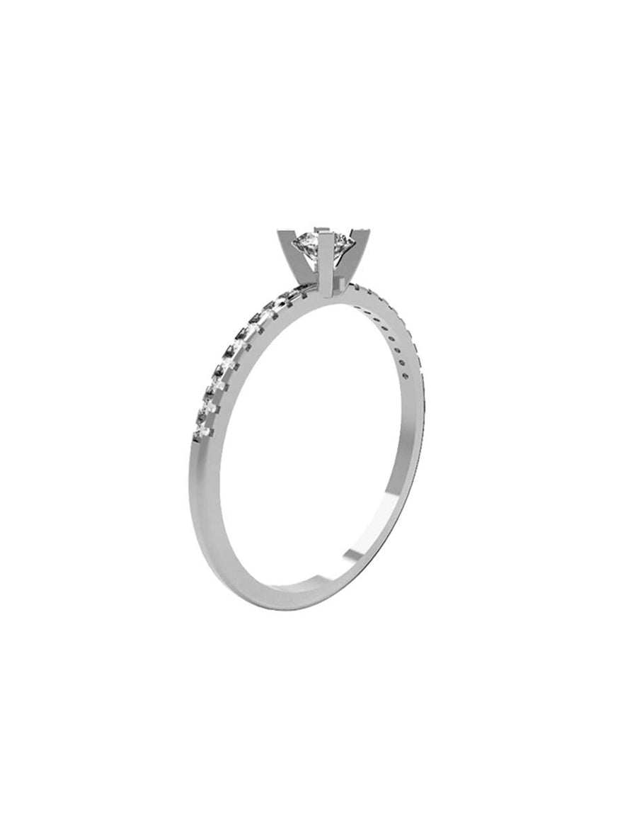 ANILLO DE ORO CON CIRCONIA