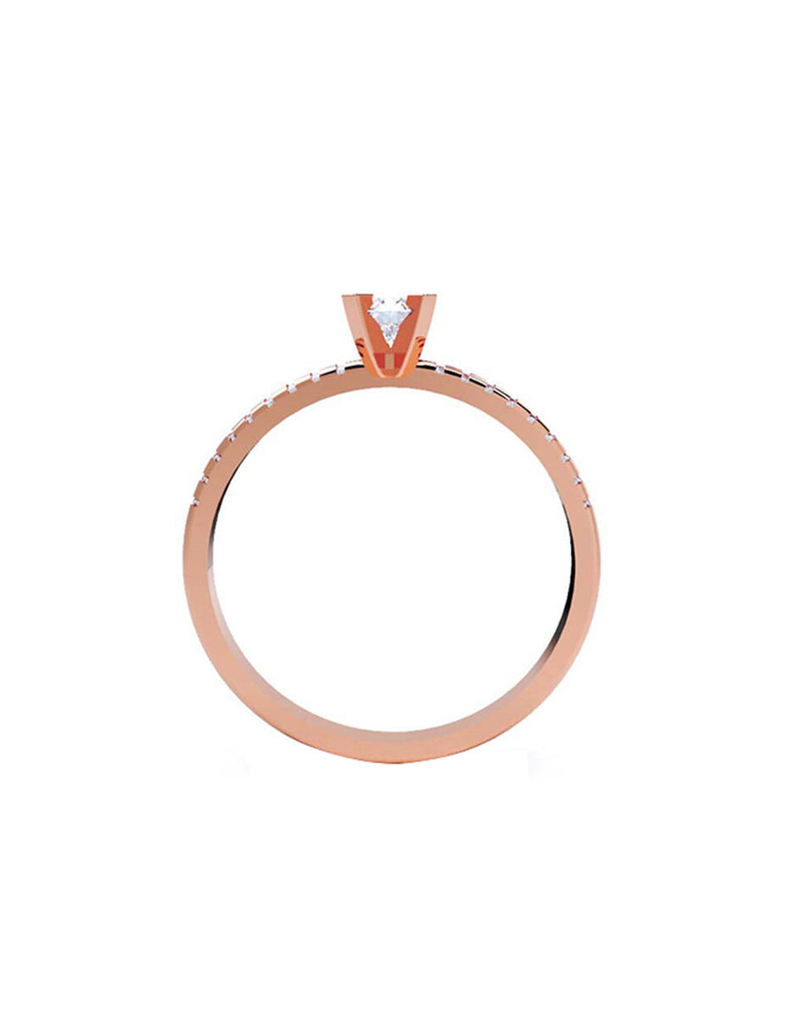 ANILLO DE ORO CON CIRCONIA