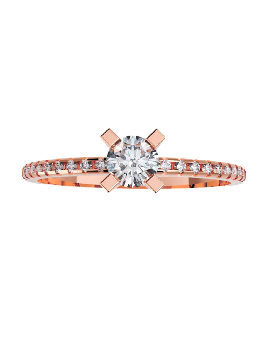 ANILLO DE ORO CON CIRCONIA
