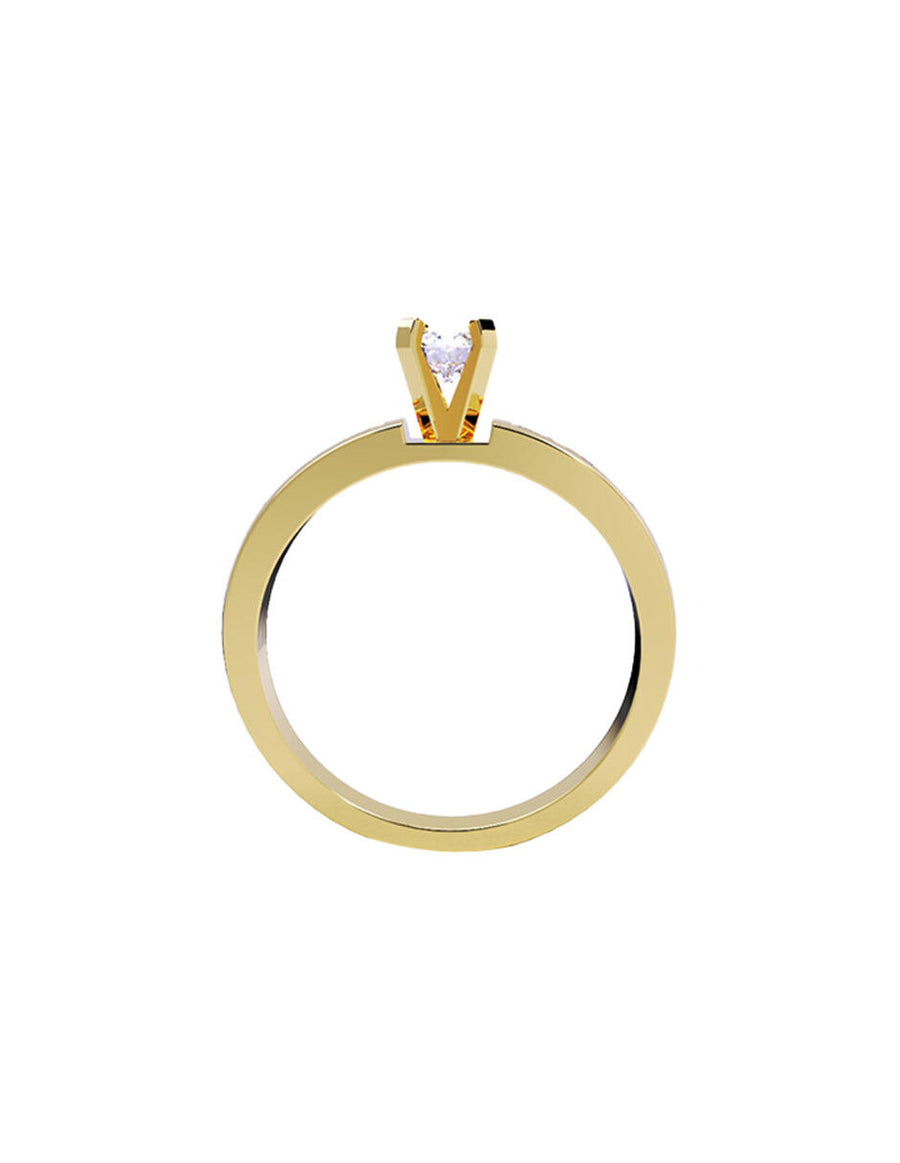 ANILLO DE ORO CON CIRCONIA