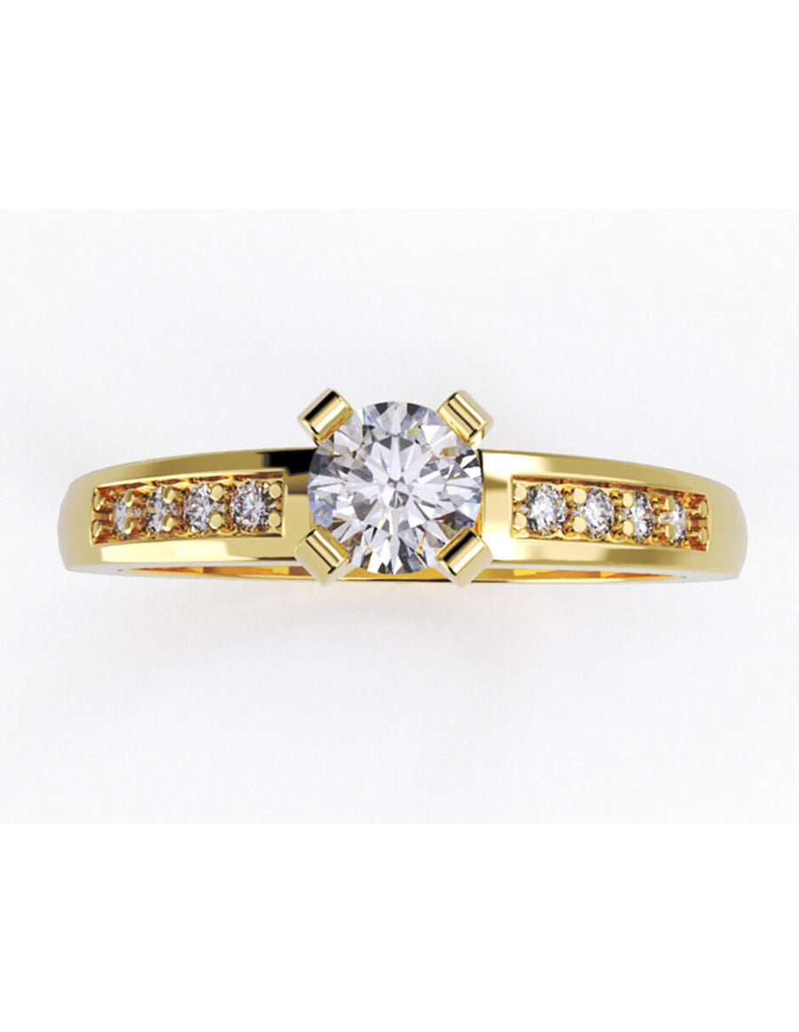 ANILLO DE ORO CON CIRCONIA