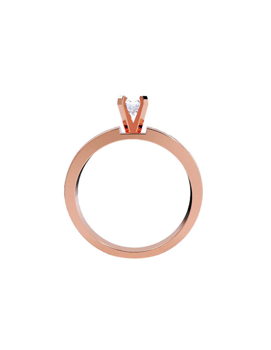 ANILLO DE ORO CON CIRCONIA