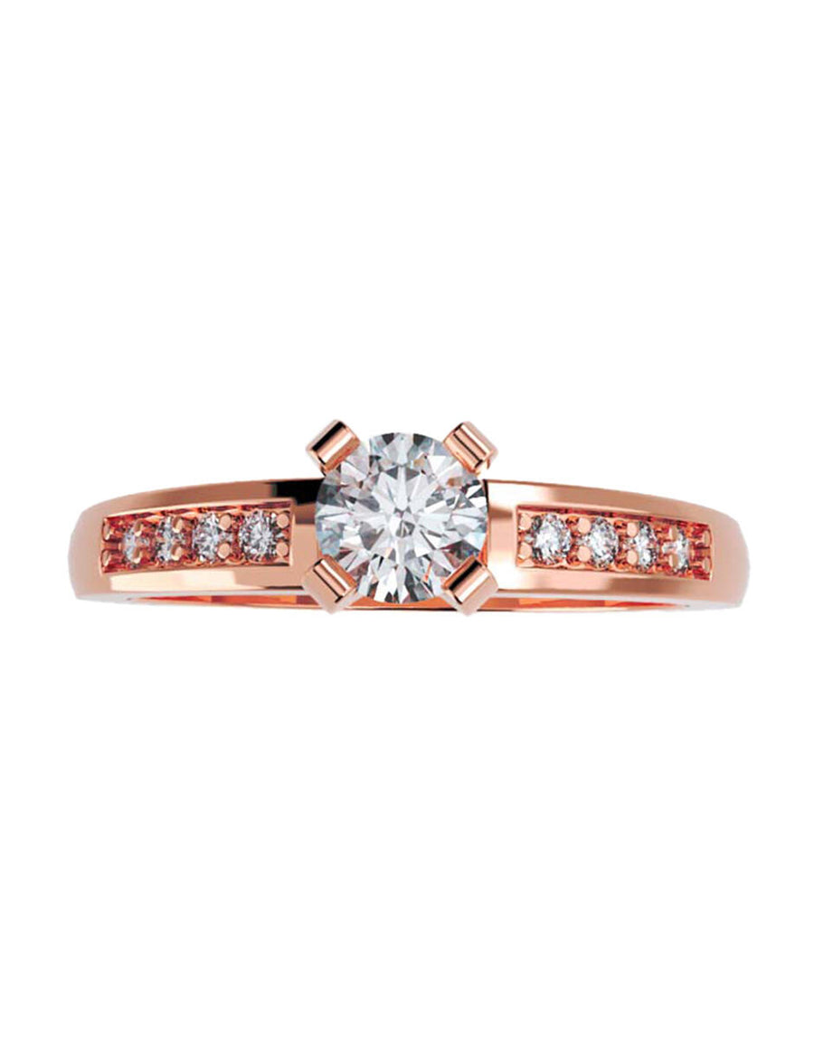 ANILLO DE ORO CON CIRCONIA