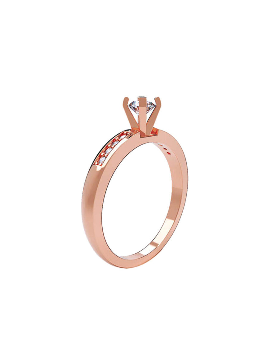 ANILLO DE ORO CON CIRCONIA