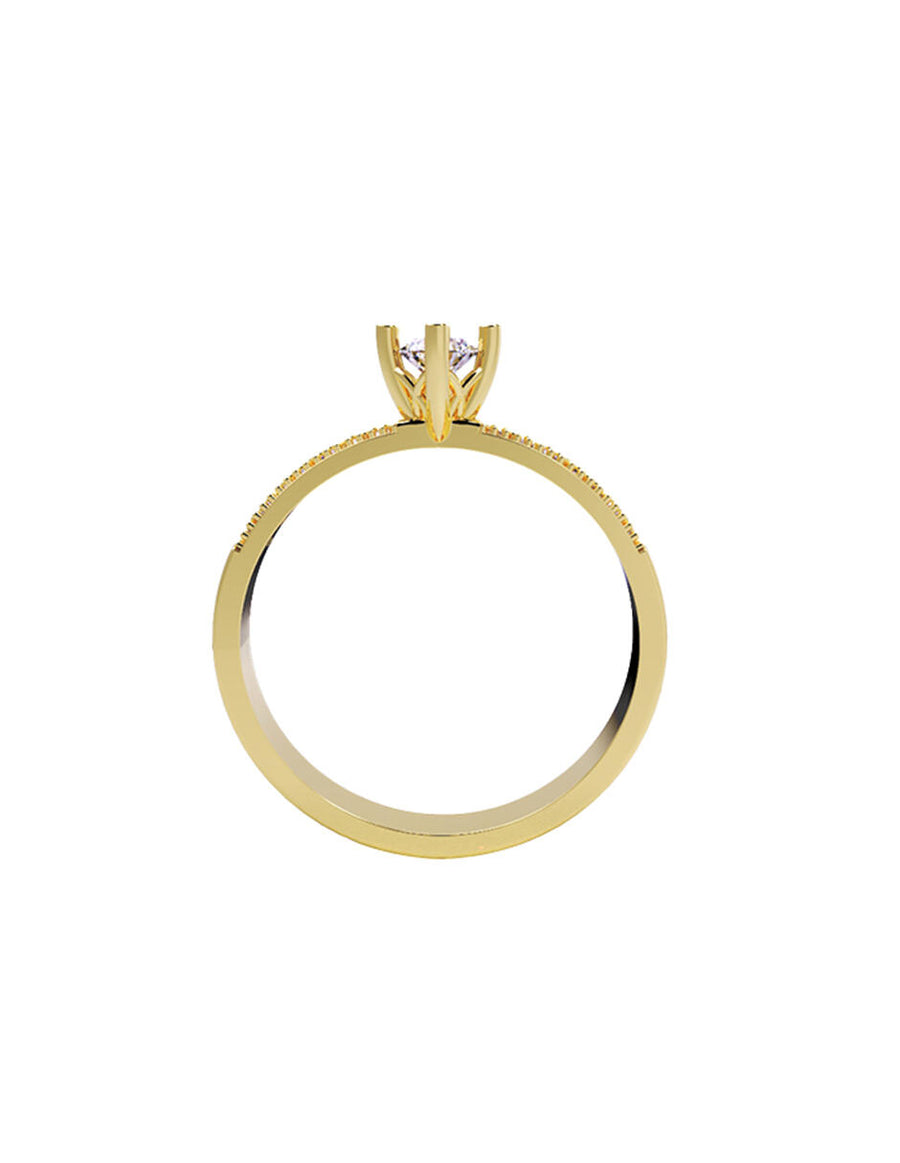 ANILLO DE ORO CON CIRCONIA