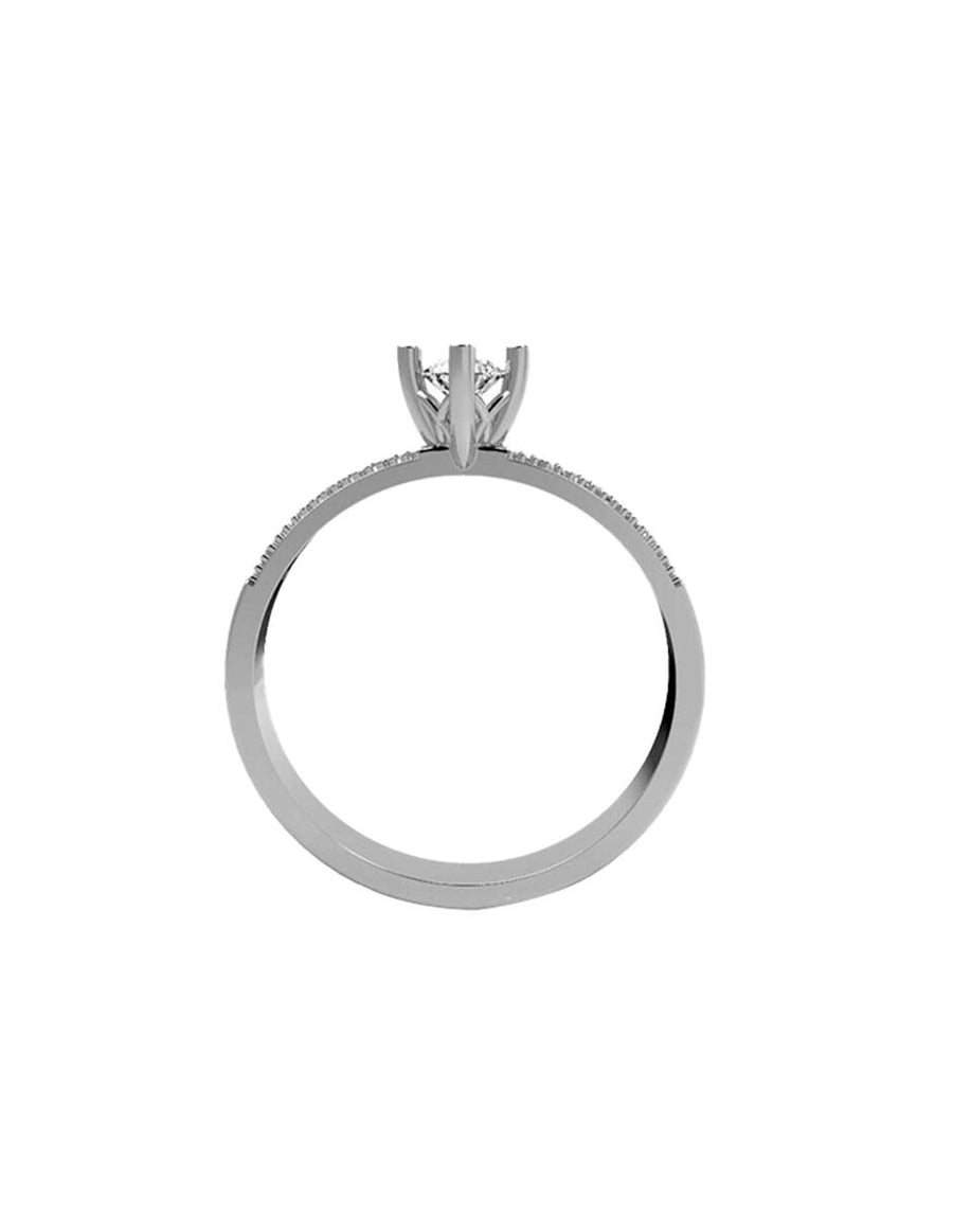 ANILLO DE ORO CON CIRCONIA