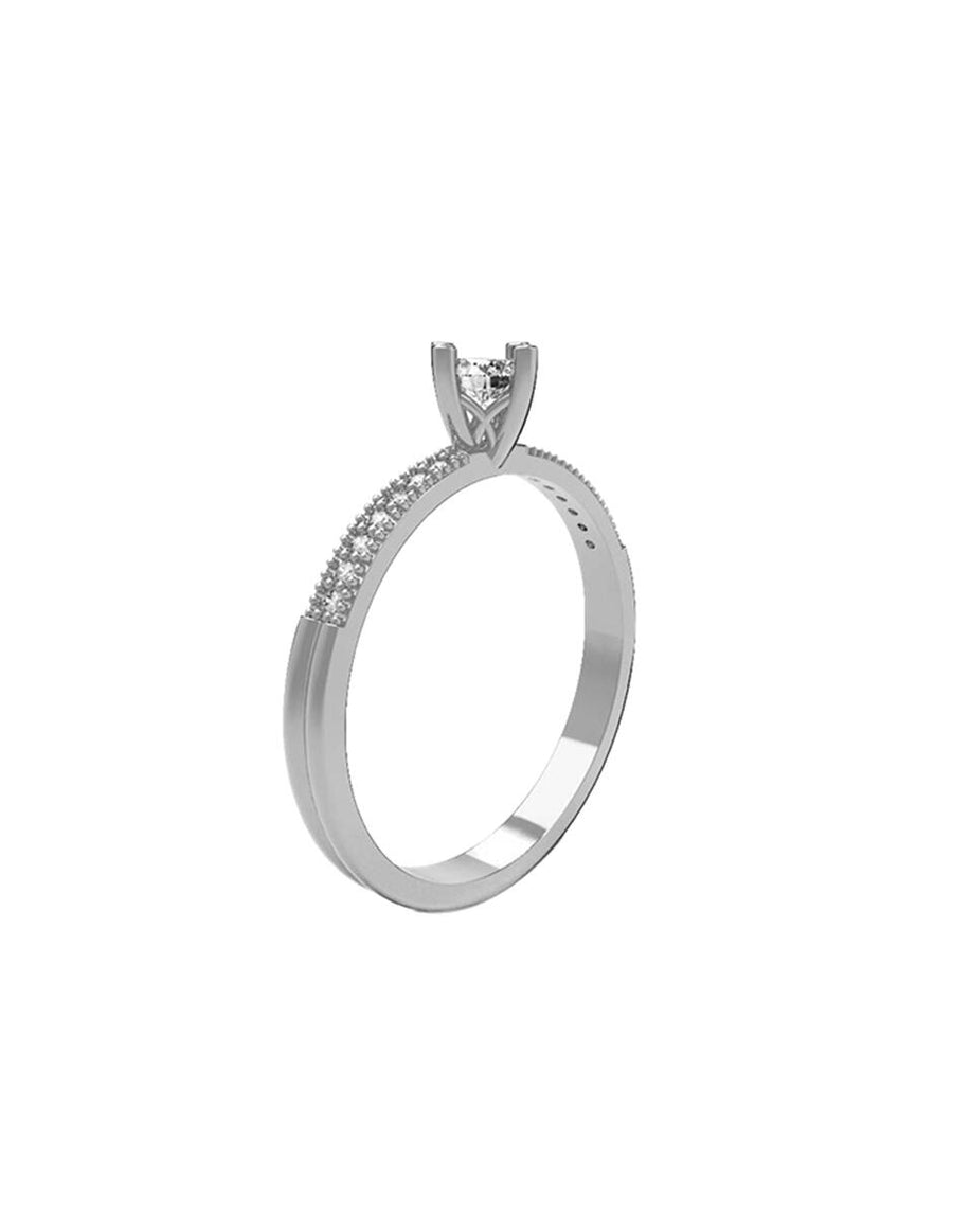 ANILLO DE ORO CON CIRCONIA