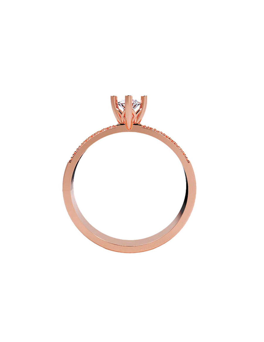 ANILLO DE ORO CON CIRCONIA
