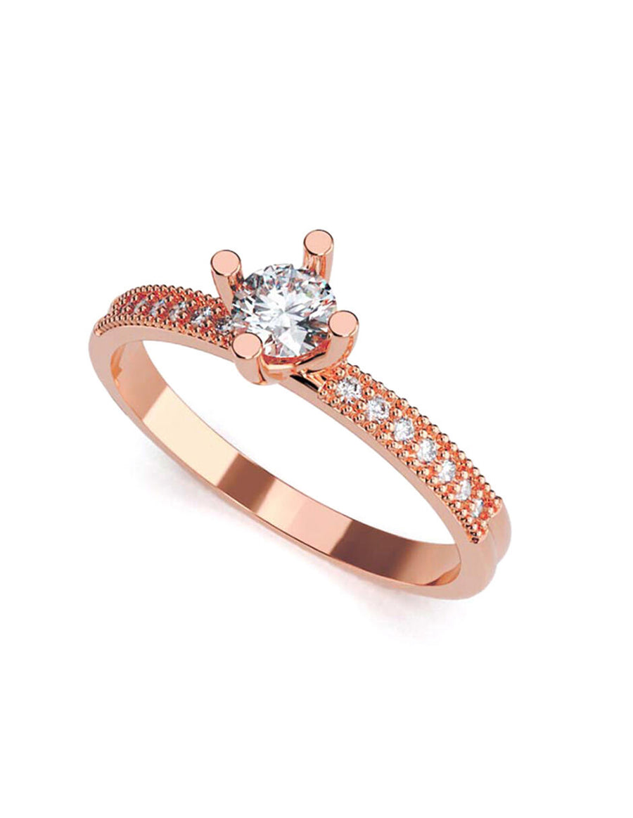 ANILLO DE ORO CON CIRCONIA