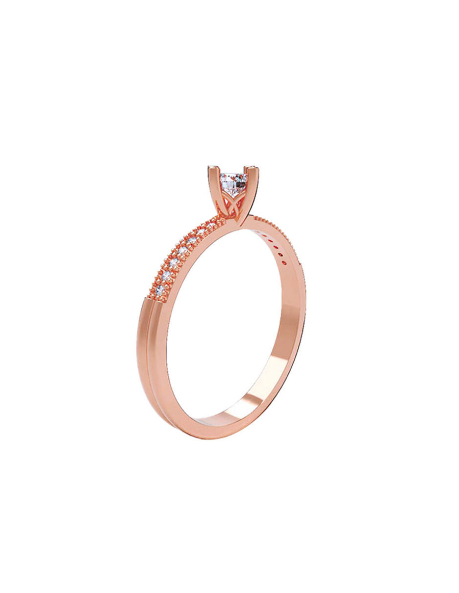 ANILLO DE ORO CON CIRCONIA