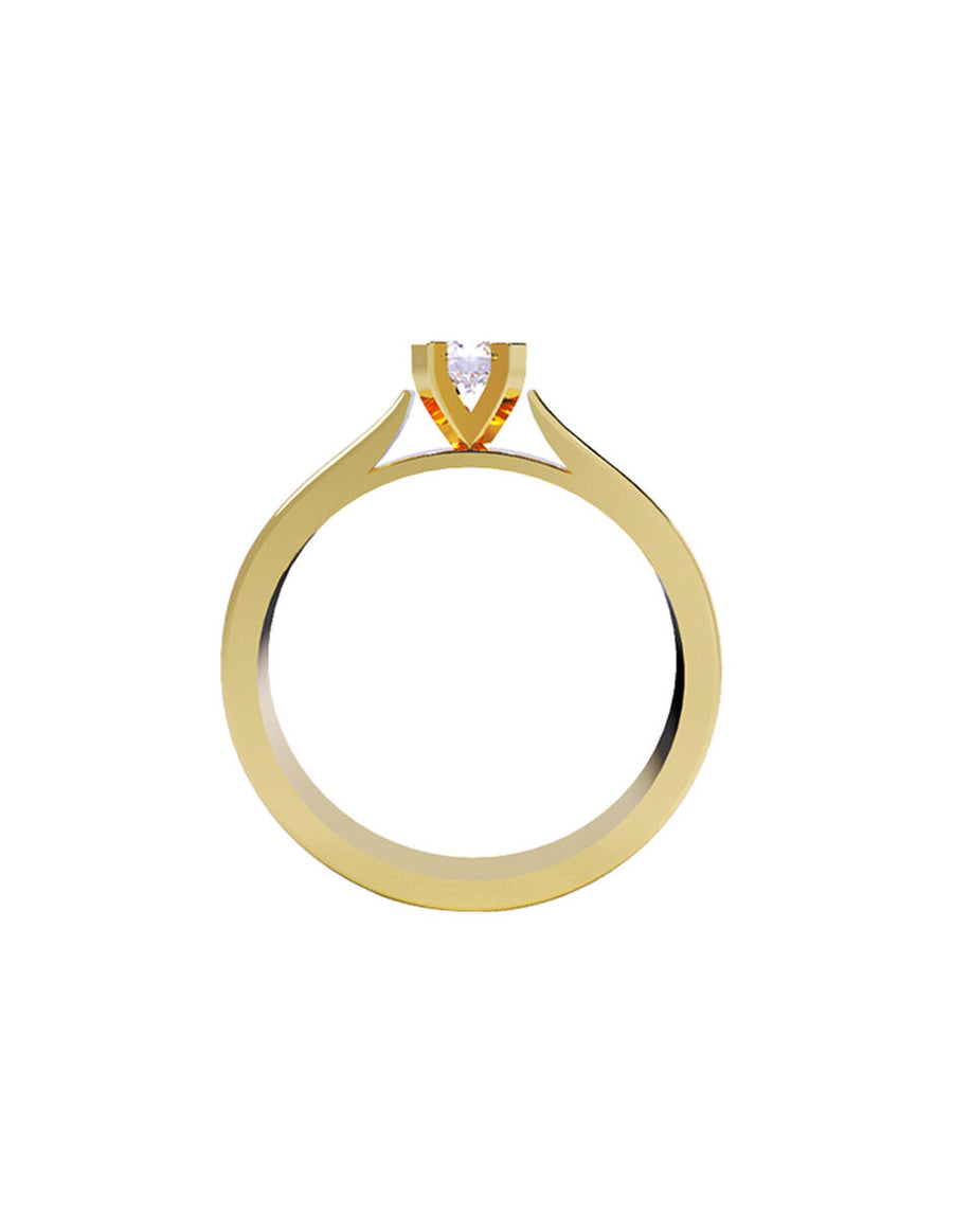 ANILLO DE ORO CON CIRCONIA