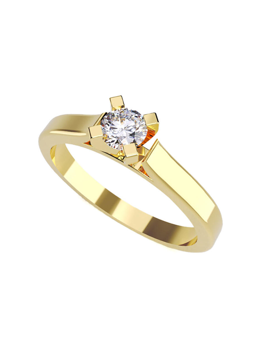 ANILLO DE ORO CON CIRCONIA