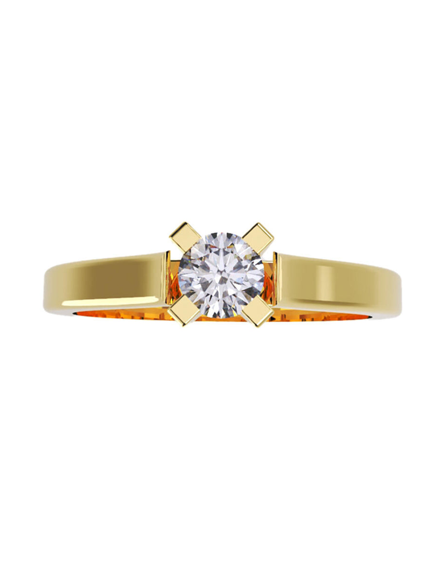 ANILLO DE ORO CON CIRCONIA