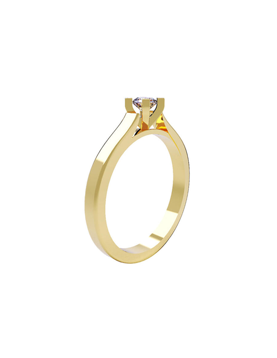 ANILLO DE ORO CON CIRCONIA
