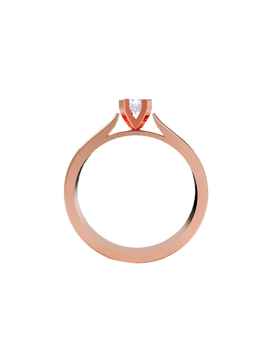 ANILLO DE ORO CON CIRCONIA