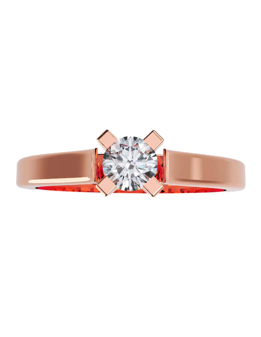 ANILLO DE ORO CON CIRCONIA