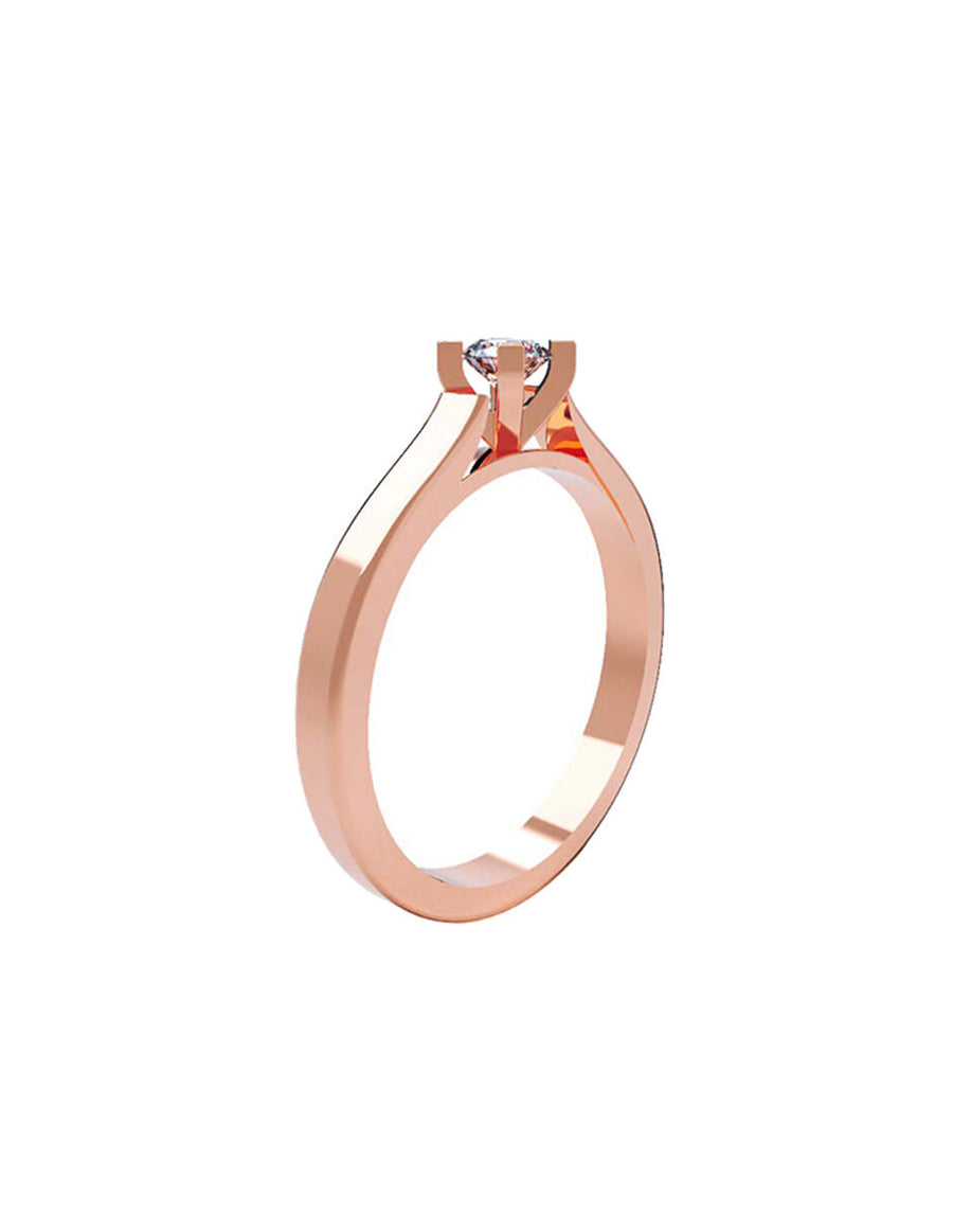 ANILLO DE ORO CON CIRCONIA