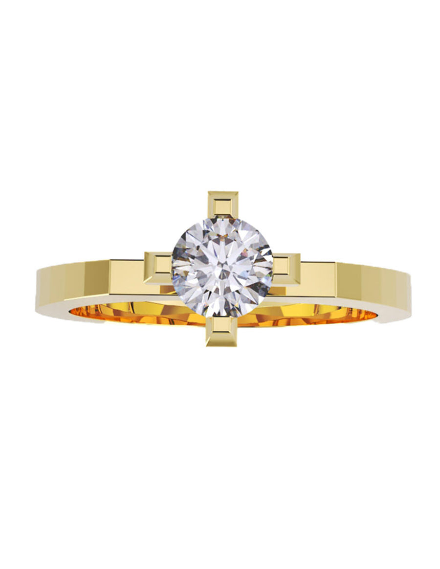 ANILLO DE ORO CON CIRCONIA