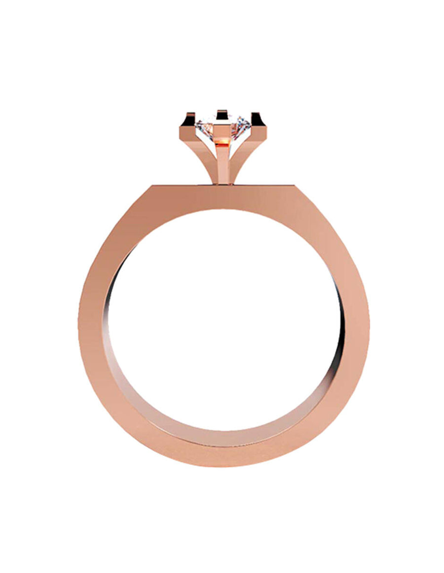 ANILLO DE ORO CON CIRCONIA