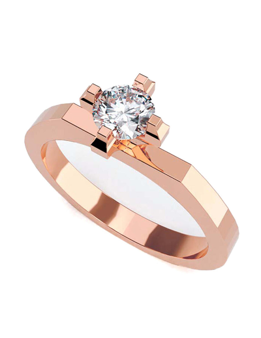 ANILLO DE ORO CON CIRCONIA