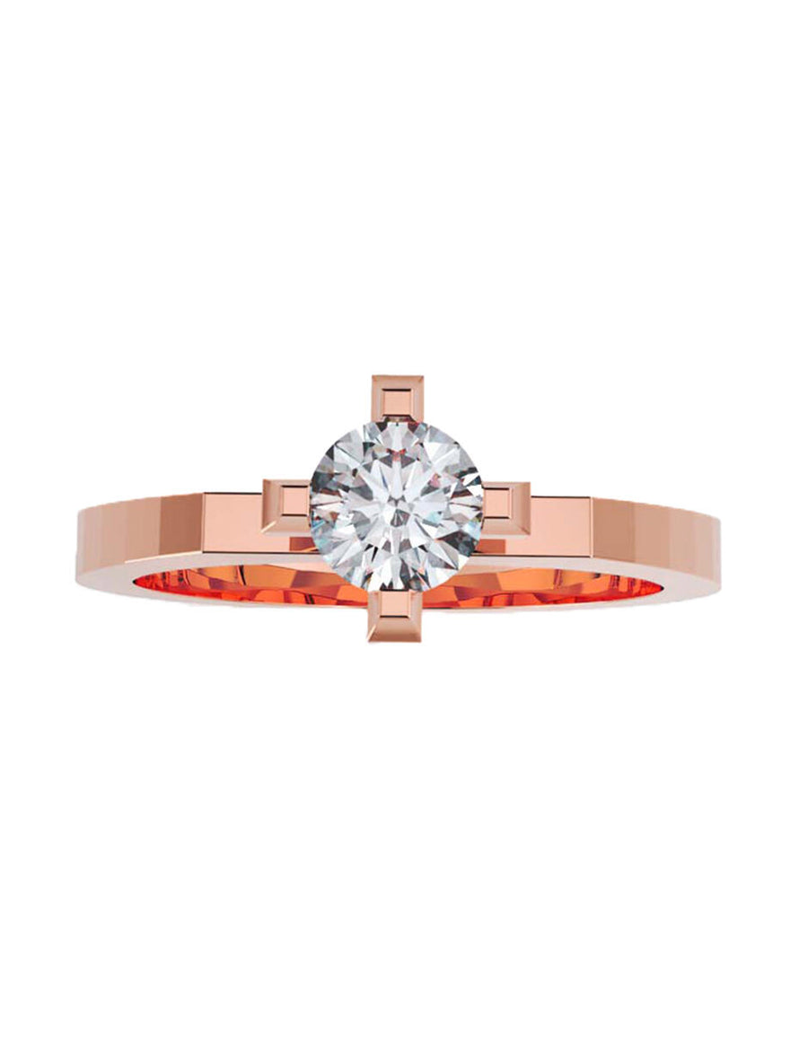 ANILLO DE ORO CON CIRCONIA